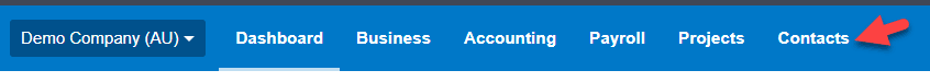 Workshop Software screen showing you will need to unarchive the customer in xero to do this > log into xero > …” width=”846″ height=”75″>
Select Customers
<img loading=