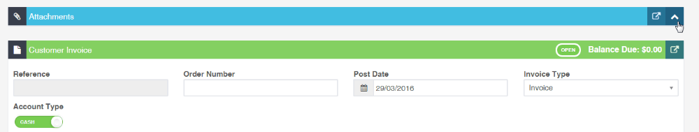 Workshop Software how to delete attachments from an invoice showing invoice 2) open the invoice ‘attachment’ dropdown