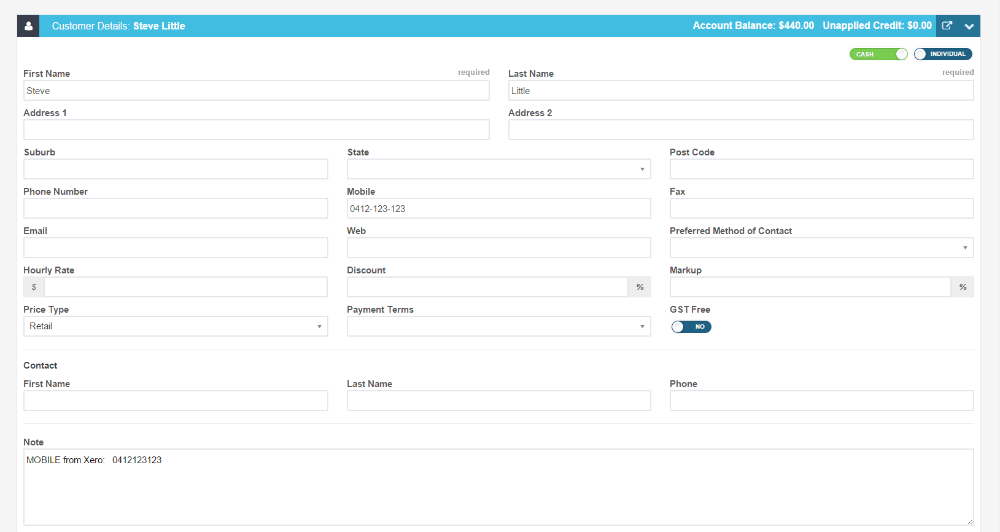 Workshop Software screen showing once you have finished making the changes or additions click on the green ’sa…
