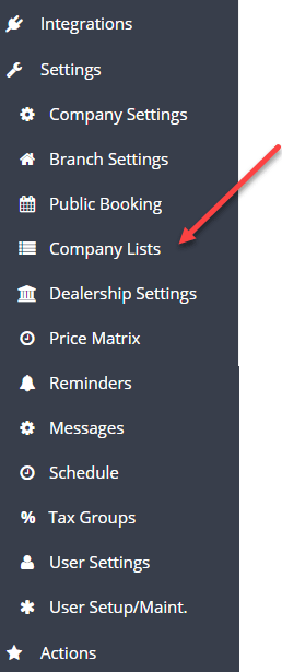 Workshop Software screen showing go the the tabs on the left hand side of the screen and select ‘settings’ the…