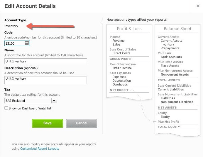 Workshop Software screen showing if you were to open your accounts package now, you can find your assets under…