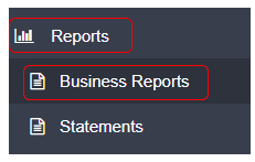Workshop Software screen showing to run the report, click on reports from the menu options on the left hand si…