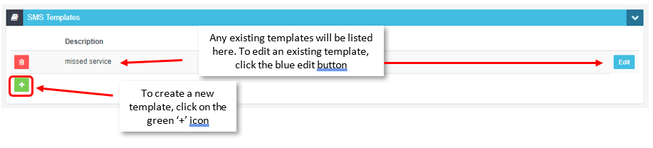 Workshop Software screen showing to create a new template click on the green ‘+’ icon