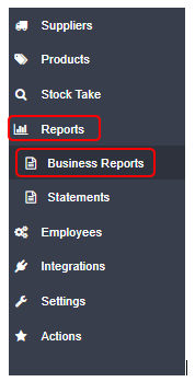 Workshop Software run a stock status report showing ’ reports ’ on the left hand navigation menu in workshop software, the…