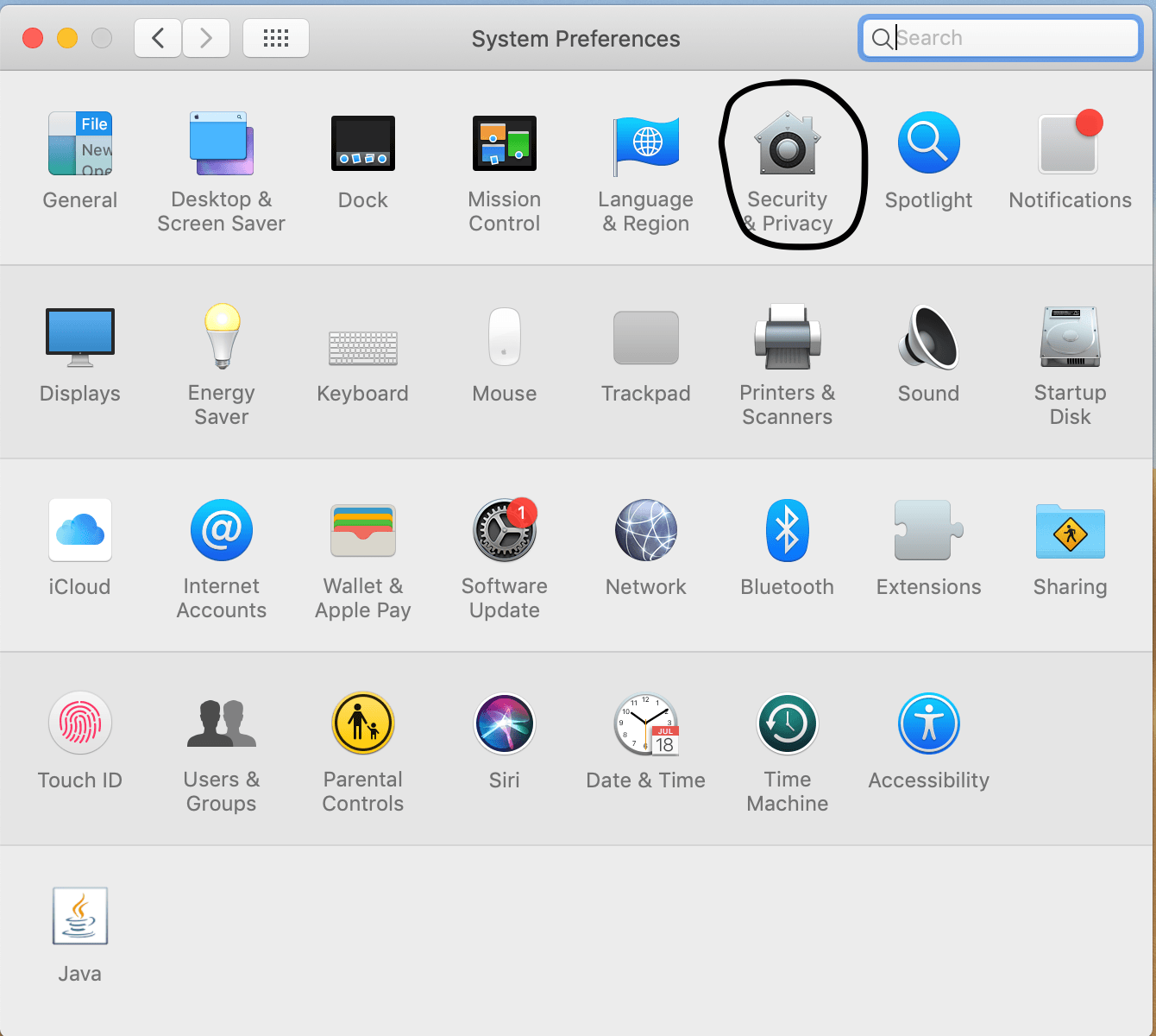 Workshop Software accessing teamviewer on a mac showing security and privacy icon