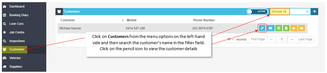 Workshop Software view a processed or finalised customer invoice step 4 of 6