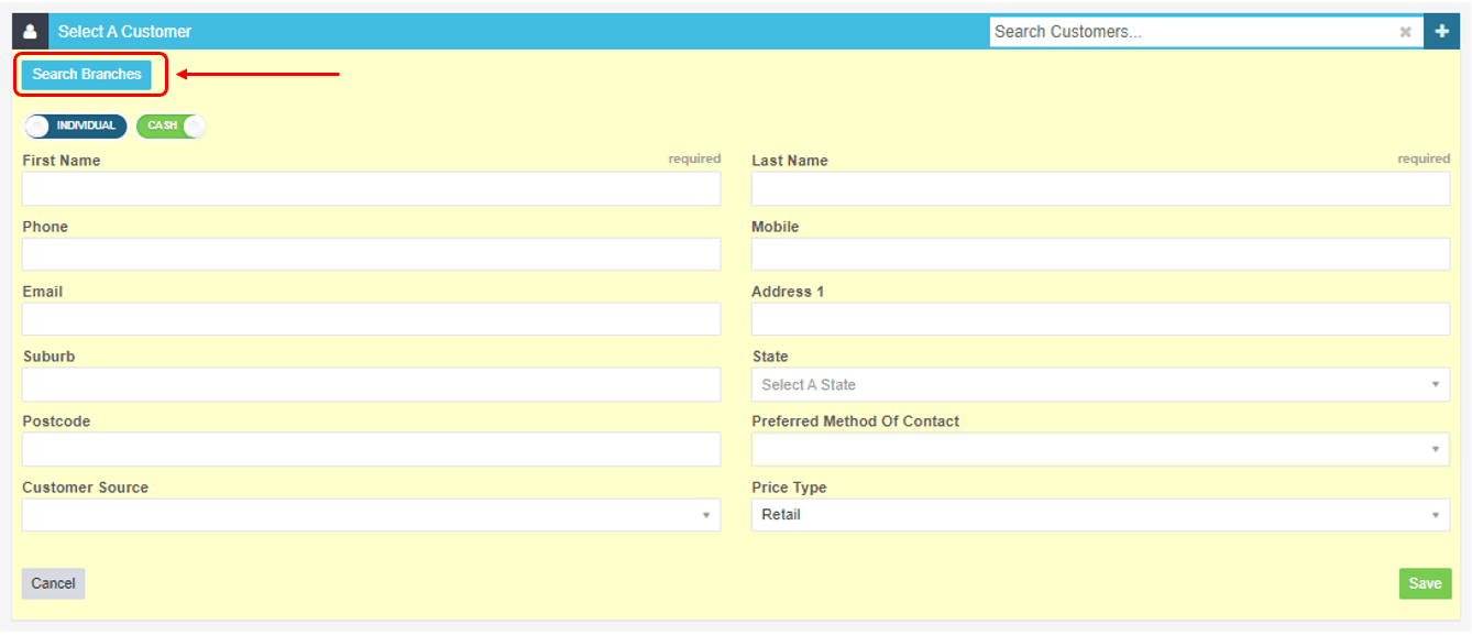 Workshop Software platinum multi-branch - how to add a vehicle and vehicle history from another branch showing ’ search br…