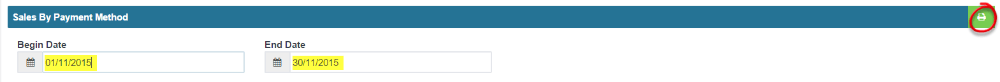 Workshop Software run a sales by payment method report showing date range you want the report to cover and then click on t…