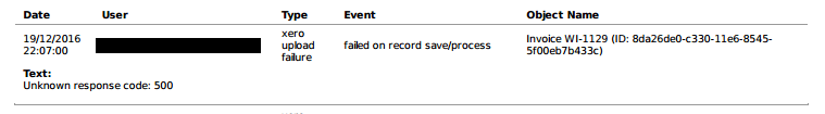 Workshop Software screen showing unknown response code