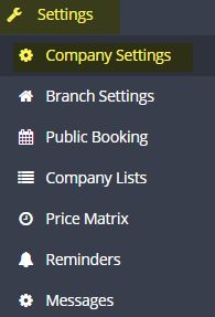 Workshop Software hide the part number on an invoice showing settings from the menu options down the left hand side of the…