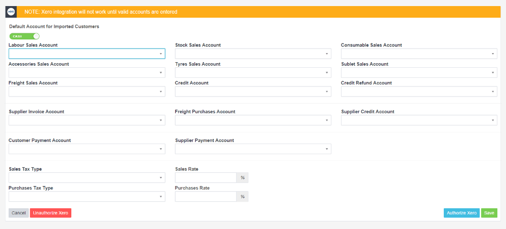 Workshop Software how to integrate workshop software and xero showing image to enlarge
