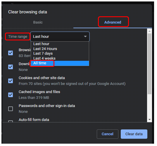 Workshop Software screen showing a pop up box will appear, make sure you are in the advanced tab change the ti…