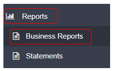 Workshop Software screen showing to run the report, click on ’reports from the menu options on the left hand s…