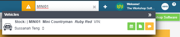 Workshop Software screen showing then click on the correct search result