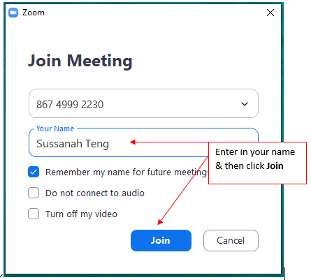 Workshop Software attend a zoom meeting step 6 of 16