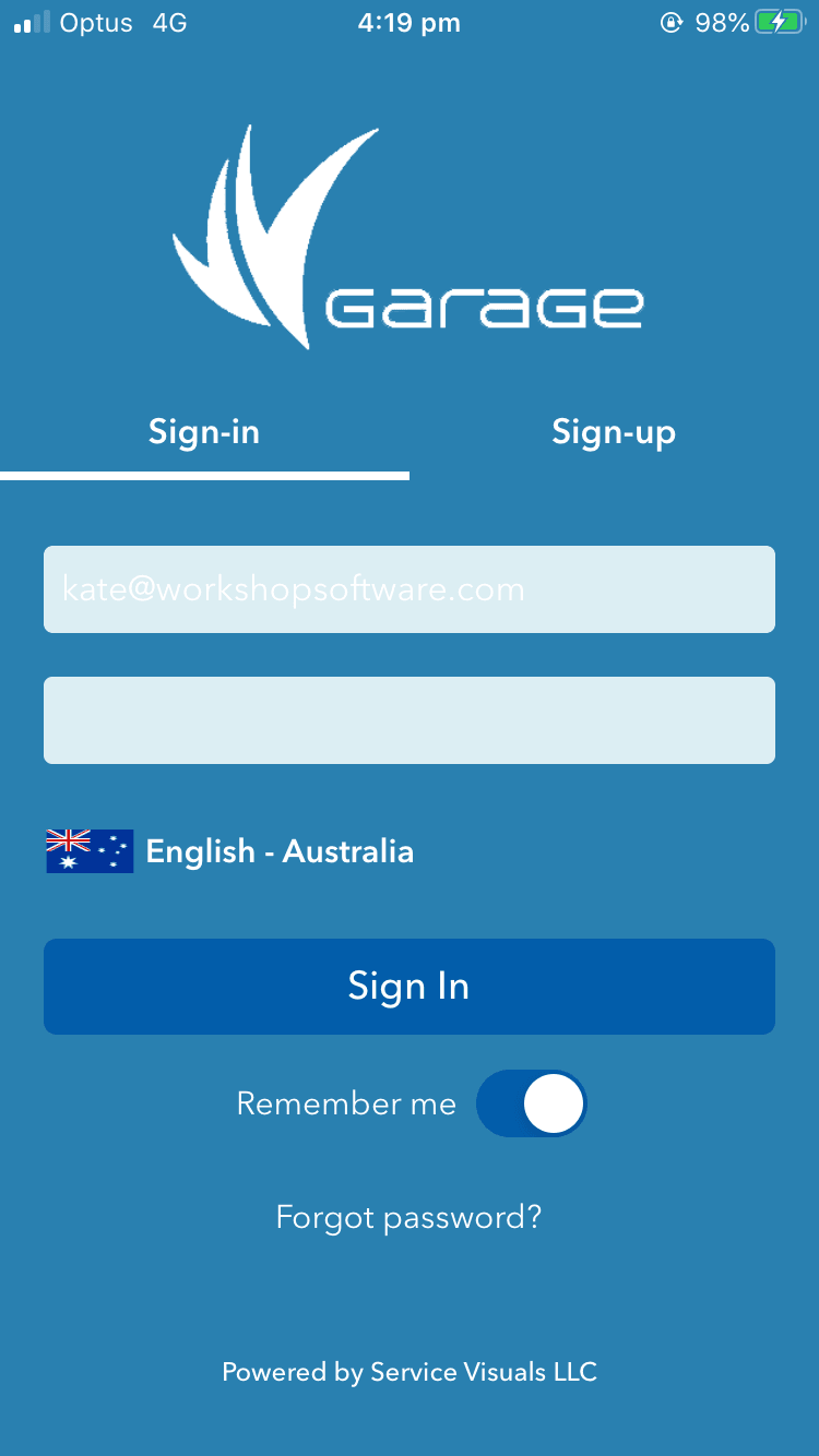 Workshop Software send bookings via the vvgarage workshop app (client friendly) step 3 of 4
