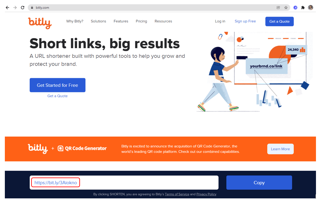 Workshop Software screen showing your shortened google review url will appear in the field, copy this and past…