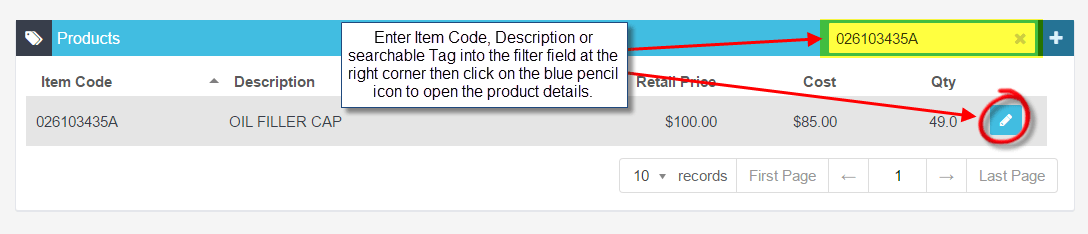 Workshop Software search for a product step 4 of 6