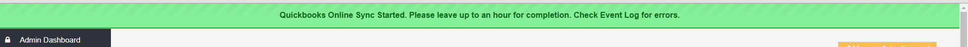 Workshop Software screen showing wait 1 hour, then make sure all transactions have synced correctly
