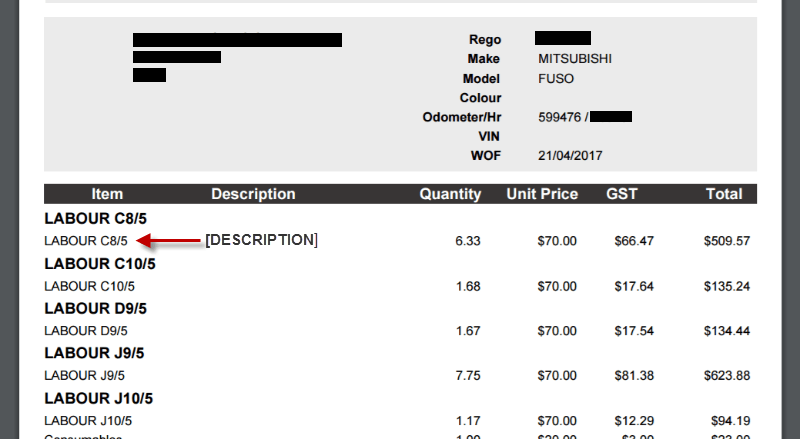 Workshop Software screen showing which results in the the description appearing to be duplicated for no reason