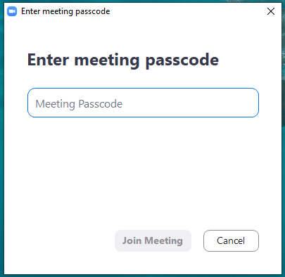 Workshop Software screen showing then click on join meeting
