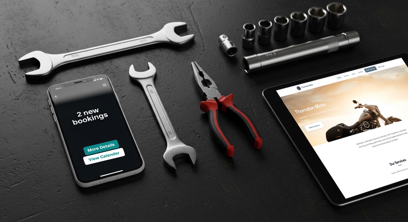 Workshop Software online customer booking portal