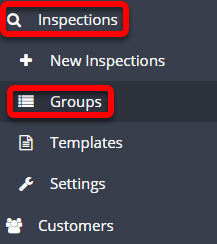 Workshop Software screen showing to create an inspection group, go to inspections > groups” width=”217″ height=”244″>
Then press the ‘+’ button in the top right
<img loading=