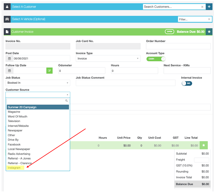 Workshop Software setup customer sources in workshop software step 6 of 6