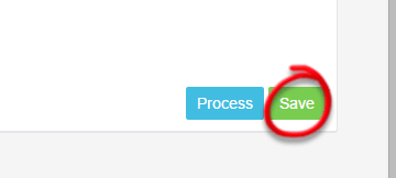 Workshop Software move the order of items on a customer invoice showing green ‘save’ button at the bottom right of the page