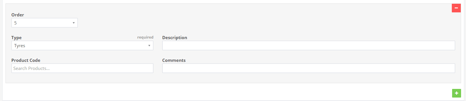Workshop Software screen showing you can also select products to be linked to this item, add a description or …