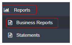 Workshop Software screen showing to run the report, click on ‘reports’ from the menu options on the left hand …