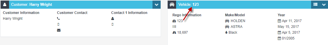Workshop Software screen showing once you click to select the vehicle, the heading will change from select a v…