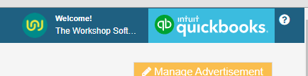Workshop Software screen showing to do this, click on the accounting icon in the top right corner of the screen