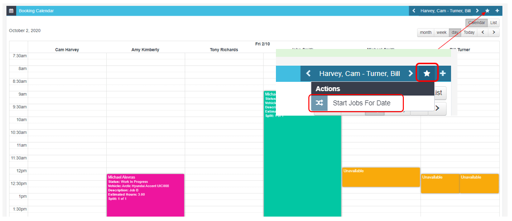 Workshop Software how to start jobs in workshop software step 2 of 2
