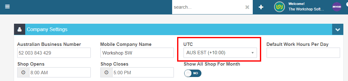Workshop Software booking diary setup - what do i need to do before using the diary? showing your timezone navigate to set…