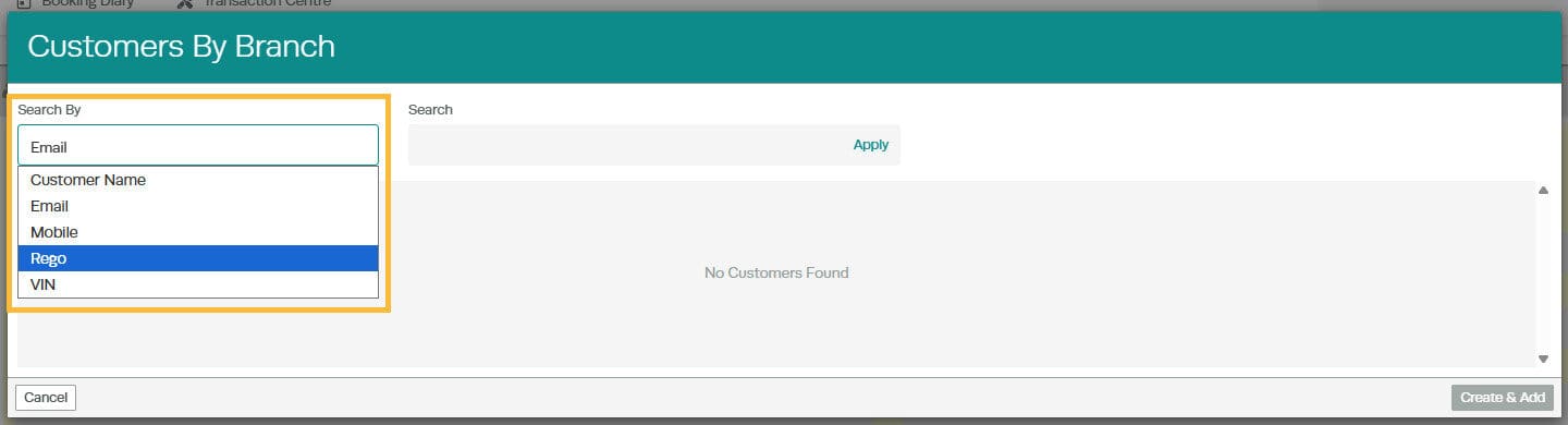 Workshop Software screen showing mobile email registration/plate number vin