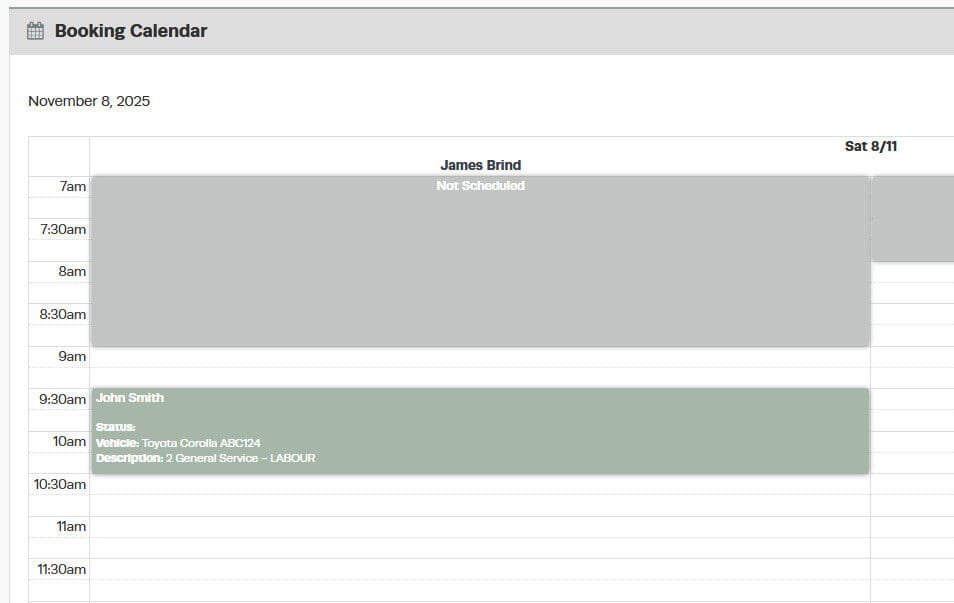 Workshop Software online bookings step 16 of 16