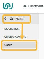 Workshop Software how to delete an additional user showing ‘admin’ from the menu options down the left hand side of the sc…