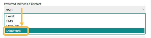 Workshop Software screen showing any customers that you would like to receive document reminders you will need…