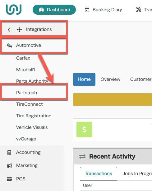 Workshop Software partstech labor guides integration step 2 of 11