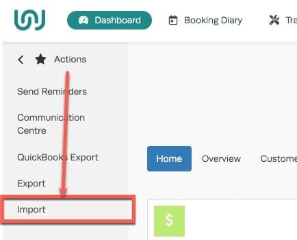 Workshop Software how to import data step 2 of 8