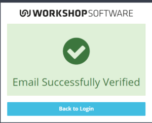 Workshop Software use your own email showing link to verify that email address