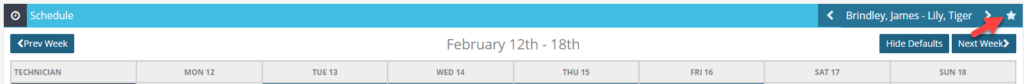 Workshop Software screen showing go to, settings > schedule > press on the action star top right-hand corner” width=”1024″ height=”84″>
2. Select Set Unavailable Times
<img loading=
