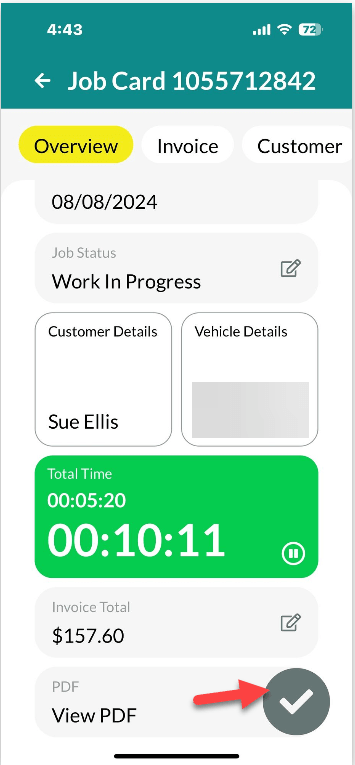 Workshop Software screen showing please find the link to adding products, attachments and updating labour time…