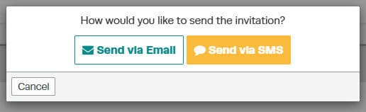 Workshop Software how to invite customers to set up login details to the customer portal showing desired option