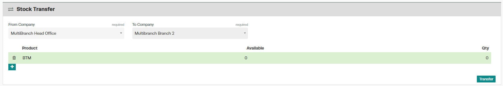 Workshop Software screen showing if the quantity on hand is 