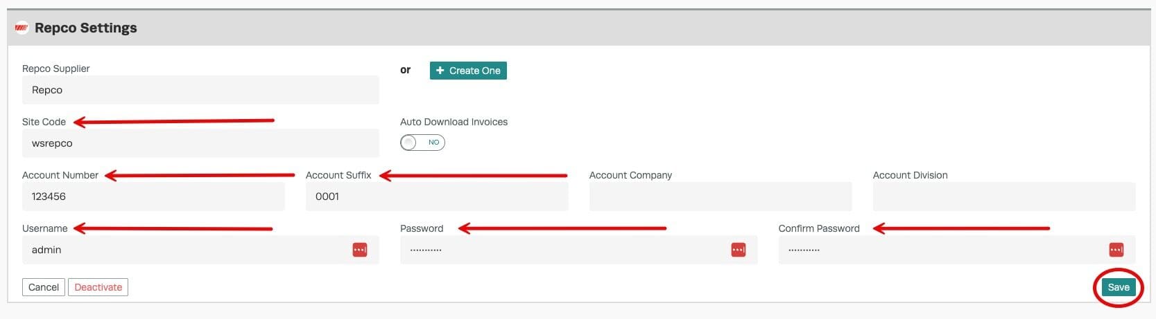 Workshop Software integrate with repco navigatorpro showing your repco branch from your supplier listing