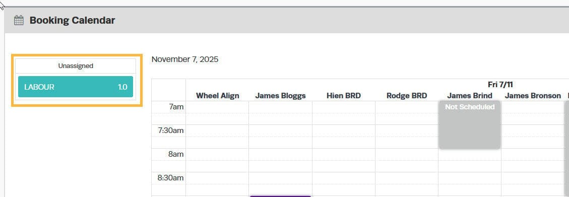 Option 1: Drag and Drop in the Booking Diary screenshot 5