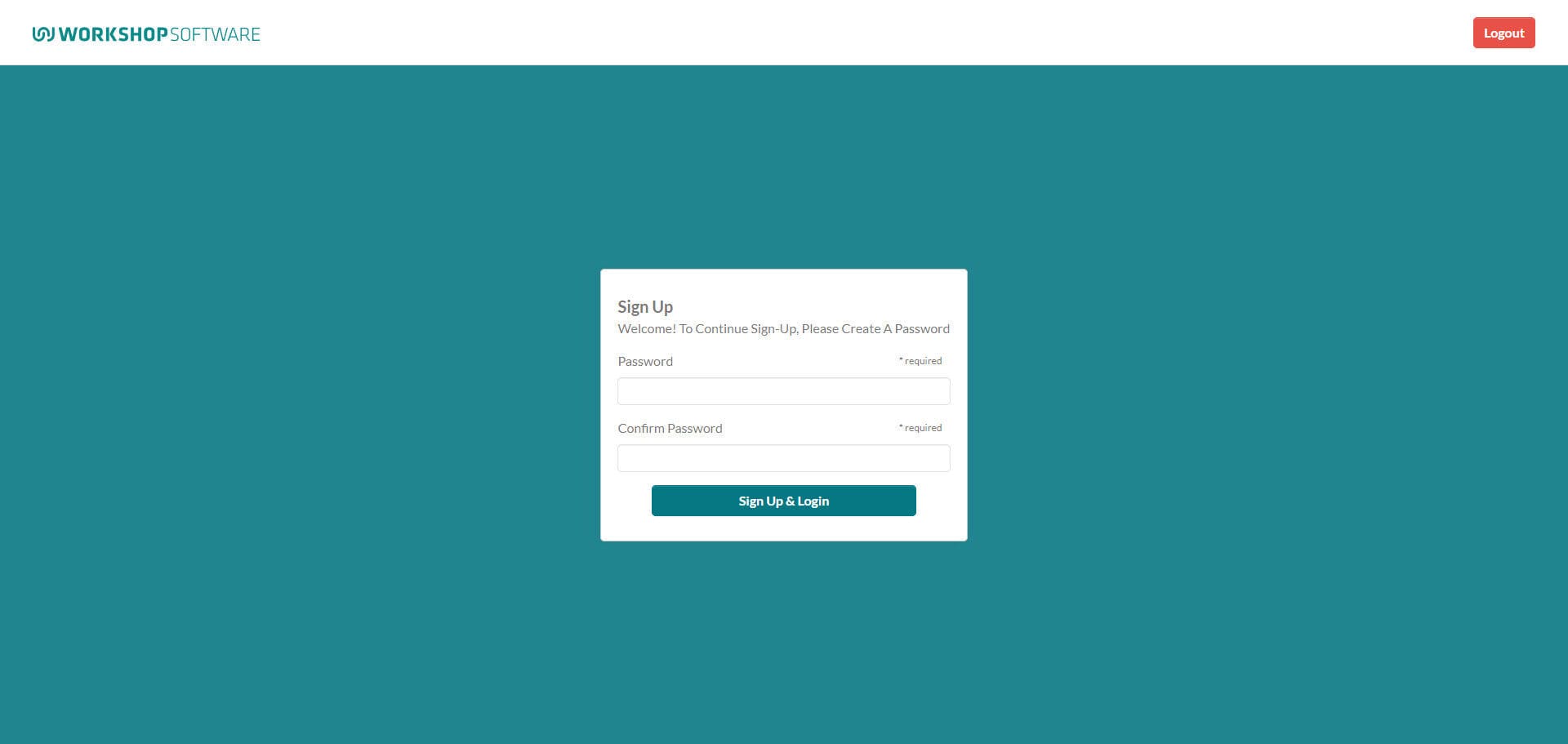 Workshop Software screen showing when your customer clicks on the link, they will be directed to a page where …