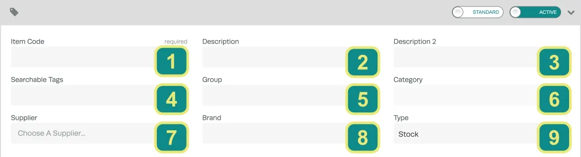 Numbered Product Description fields in a product